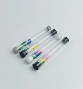 Transparent PC Plastic Cylindrical Tube Container Packaging Tube