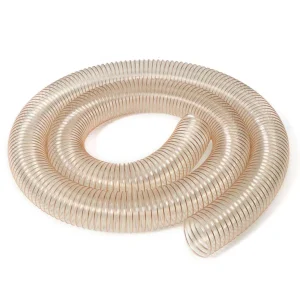 Transparent PU Copper Coated Wire 8 Inch Flexible Hose 0.9mm Clear PU Hose Pipe Tube