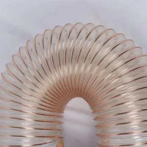 Transparent PU Copper Plated Steel Wire Air Duct Hose Produce Machine Air Duct Ventilation Hose