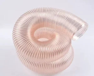 Transparent PU Steel Wire Reinforced Dust Collection Flexible Industrial Suction Hose