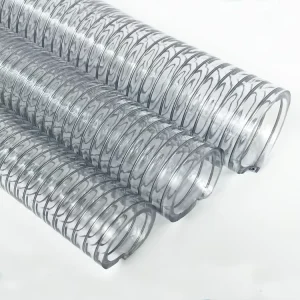Transparent PVC High Pressure Flexible Thunder Suction Hose Pipe with Spiral Spring for Agricultural Irrigation
