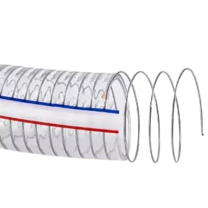 Transparent PVC Steel Wire Reinforced Hose for SA & SE Asia Flexible Clear Suction Tube for Water & Oil OEM ODM