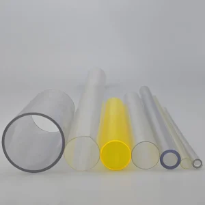 Transparent Plastic Tubes in Various Sizes Moulded for Packaging
