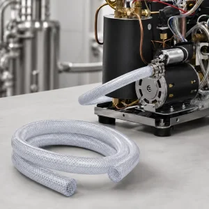 Transparent Silicone Braided Tube Custom Size Reinforced Silicone Hose Food Grade Flexible Tubing Medical Use Cutting 50m