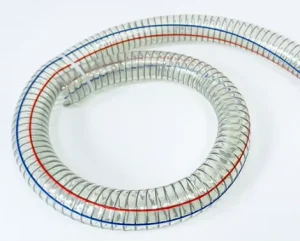 Transparent Spiral PVC Industrial Hose Flexible Steel Wire Reinforced Spring Type Water Resistant