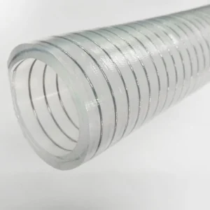 Transparent Steel Wire Reinforced Silicone Hose Food and Medical Grade TSO