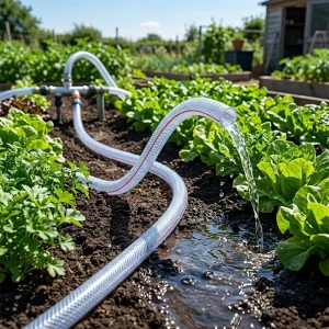 Transparent White Clear PVC Braided Hose Pipe Flexible High Pressure Industrial Use