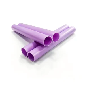 Transparent plastic cylinder packaging container with screw cap customizable colors and sizes