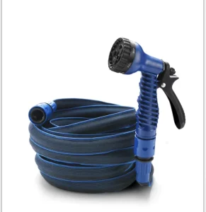 Triple Layer Rubber Lightweight Durable Anti-UV 7 Function Sprayer 50ft Expandable Water Garden Hose