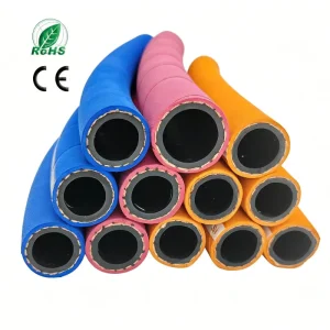 UHMWPE Lined EPDM Chemical Hose Acid Resistant Custom Steel Wire Polyester Braided 20 Bar Pressure Cutting Service Available