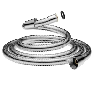 UK WRAS Certified 16mm Outer Diameter Large Bore Stainless Steel Shower Hose Low Water Pressure Boosting 10mm Inlet Bathroom