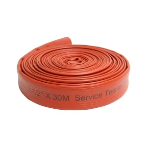 UL Listed PVC NBR Marine Fire Hose Flexible Water Hose High Pressure Flat Fire Hose With Brass Aluminum Coupling