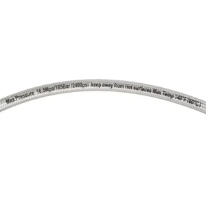 UV Resistant Clear Washer Hose White Polyester Reinforced for Construction Sites