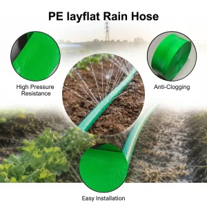 Under-Tree PE Woven Rain Hose for Orchard & Vineyard Irrigation System 32mm Diameter Soft Spray Micro Tape for Fruit Trees