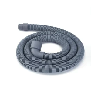 Universal Fit PP Plastic Drain Hose Pipe Gray 1.5M Flexible for Washing Machines and Dryers Bathroom & Washroom Use