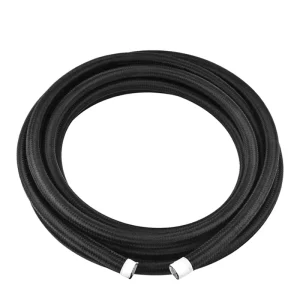 Universal Fuel Oil Line AN4 AN12 Racing Hose Stainless Steel Braided Line PTFE Oil Cooler Hose Pipe Car Accessories Black