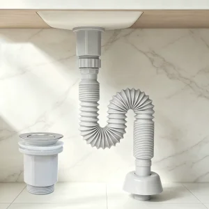 Universal G1 1 4 Bathroom Sink Pop up Drain 1000mm Flexible Expandable Waste Pipe Anti odor Plastic Wash Basin Drainage Hose