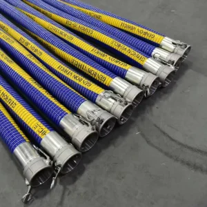Unloading Flexible AAP Composite Hose for Light Fuel Oil Transfer PP Inner Layer Custom Cutting