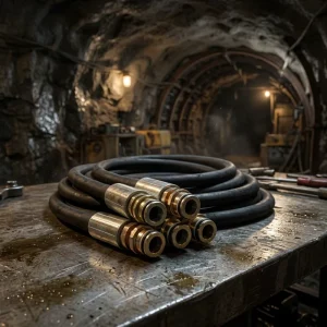Uperior High Pressure Mining Hose Steel Wire Braided SAE 100 R2 MT Standard Hydraulic Support Wear Resistant Flexible Pipe Net