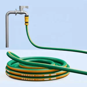 Upgraded Garden Hose 2.7mm Thick Rubber PVC Water Pipe Flexible All season Anti freeze Burst proof Irrigation Hose Custom Logo