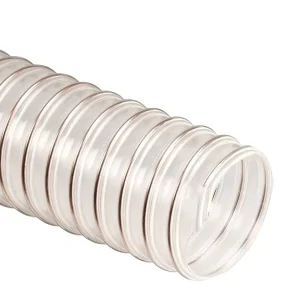 Urethane Hose PU Duct High Temperature PU Flexible Ducting Hose Spring Tube Wire Reinforced Ducting