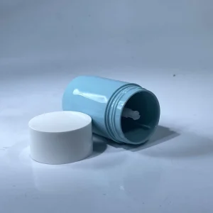 Use Sunscreen PP Plastic Empty Round Twist-up Tubes Personal Care Packaging Cosmetics Custom 20 g White&blue Deodorant