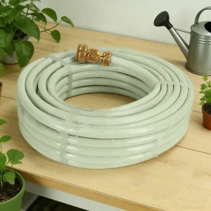 VERTAK 3 Layers PVC Garden Hose Set High Pressure PVC Gardening Hose with Premium Brass End Connectors
