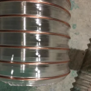Vacuum Air Spiral Wire Spiral Industrial Flexible Hose Duct PU Ventilation Fume Dust Hose