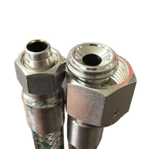 Vacuum Corrugated Compressible Metal Hose Bellows VCR adapter for Semiconductor and Industrial Equipment Braided