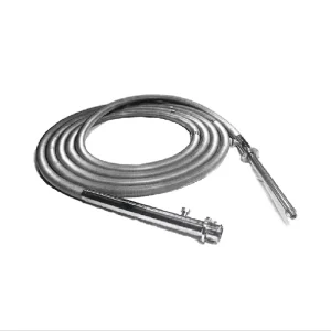 Vacuum Jacketed Cryogenic Hoses 0.5-2 W/m Liquid Helium Lab Vacuum Tube with Cross Joint