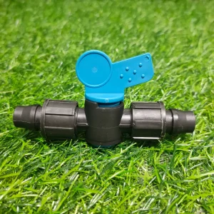 Valve 16mm PP Mini Low Cost Drip Irrigation Coupling Accessory for Outdoor Gardening Farm Use with Drip Tape Pipe