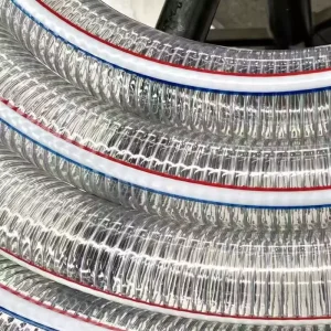 Various Sizes of PVC Steel Wire Transparent Water Hoses Landscaping and Agricultural Irrigation Pipe Water Pump Hose