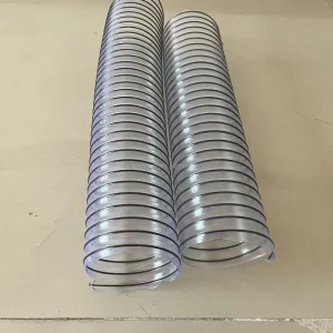 Ventilation Air Duct Pipe with PVC Coated Steel Wire Industrial Clear PVC Vacuum Hose Flexible PVC Hose
