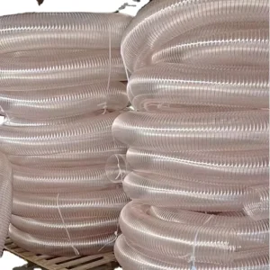 Ventilation Flexible Vacuum Air Duct Hose Copper Wire Reinforced PU 2 Inch