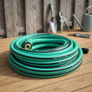 Versatile Braided Garden Water Hose Complete with Standard Connectors for Backyard Gardening and Daily Cleaning Jobs