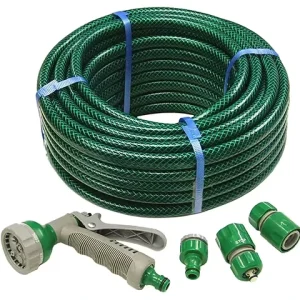 Vibrant Color PVC Material Garden Hose with Plastic Gun Set for Easy Identification