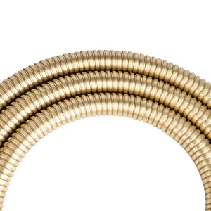 Vintage Bronze Double Lock Shower Hose Flexible Anti Kink Bathroom Water Supply Pipe with Universal G1/2 Fittings