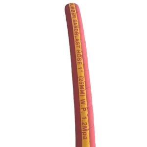 WP. 20 BAR 1/2″ Red High Strength Fiber Reinforced Rubber Sand Blast Paint Spray Hose