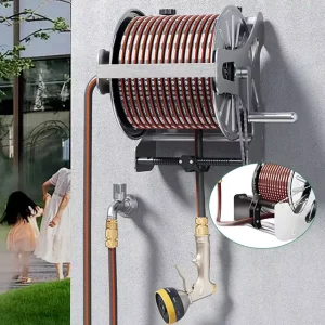 Wall Mount Water Hose Holder Stainless Steel Garden Hose Reel