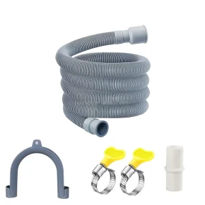 Washer Outlet Hose PE Corrugated Washing Machine Discharge Hose