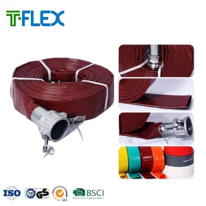 Water Hose Pipe Heavy Duty High Quality PVC NEW 2-6inch PVC Plastic Soft Hose for Irrigation,discharge 100m ,50m