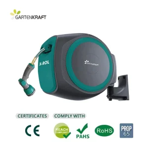 Water Hose Reel Box 20m 30m 40m PVC Retractable Garden Hose Reel High Pressure Water Hose Expandable