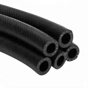 Water Oil Resistant Textile Braided Air Hose Low Pressure Flexible Rubber for Industrial Garden Pneumatic Use Cutting