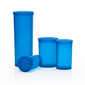Water Proof Storage Containers Plastic Pop Top Bottle Tubes
