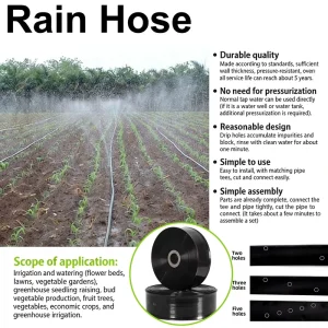 Watering Irrigation Drips System Manguera De Riego Surco Spray Hose Micro Sprinkler 25mm Diameter 35L Flow Rate Rain Pipe/hose