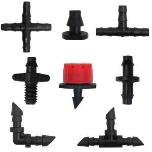 Watering Kit Barbed Connectors Irrigation Fittings Drip Irrigation Barbed Connectors Tubing Fittings Flower Pot Garden Lawn