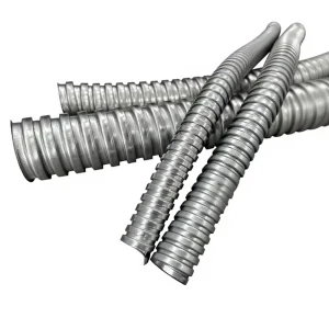Waterproof Galvanized Metal Hose Corrugated Flexible Metal Conduit Flexible Corrugated Electrical Conduit GI Flexible Pipe