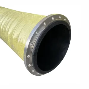 Wear Resistance Flexible Large Diameter Sand Dredging Water Suction and Discharge Rubber Hose with Flange