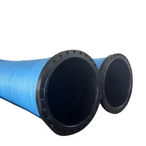 Wear Resistance Flexible Large Diameter Water Suction and Discharge Rubber Hose with Flange