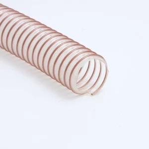 Wear Resistant High Transparent Light Weight Soft PU Steel Wire Spiral Hose Exhaust Flexible Corrugated Pipe -40~+125 1